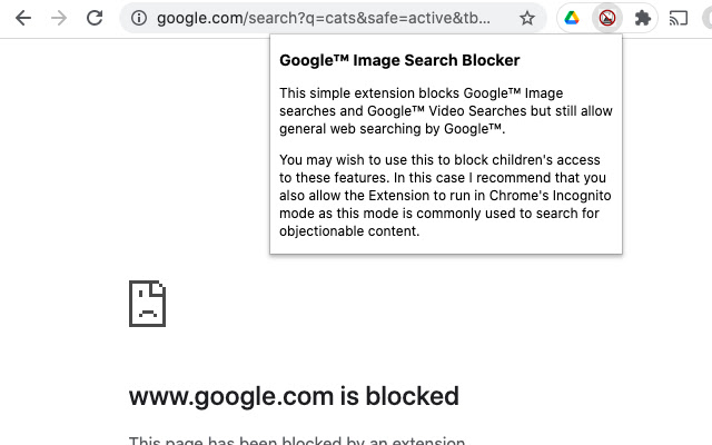 Google™ Image Search Blocker的使用截图[1]