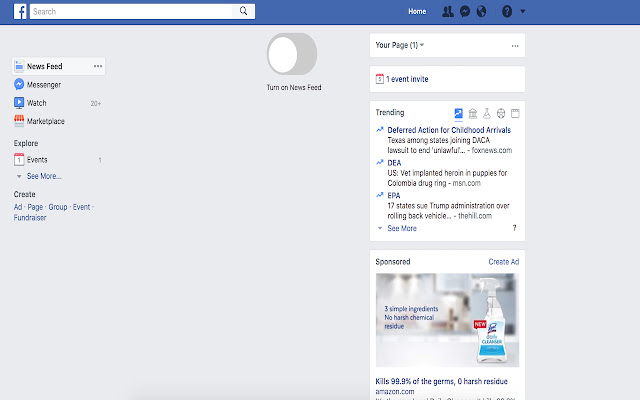 Facebook News Feed and Chat Remover的使用截图[1]