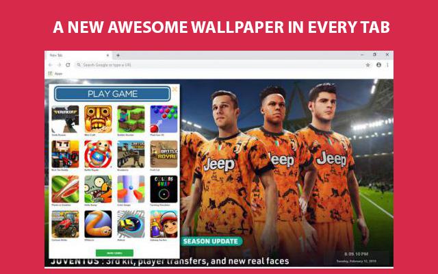eFootball PES 2021 Wallpapers and New Tab的使用截图[3]