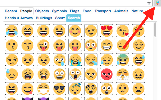 Emoji Keyboard - Emojis For Chrome的使用截图[1]