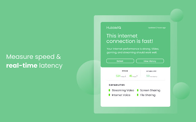 Speed Test and Connection Monitor by HubbleIQ的使用截图[1]