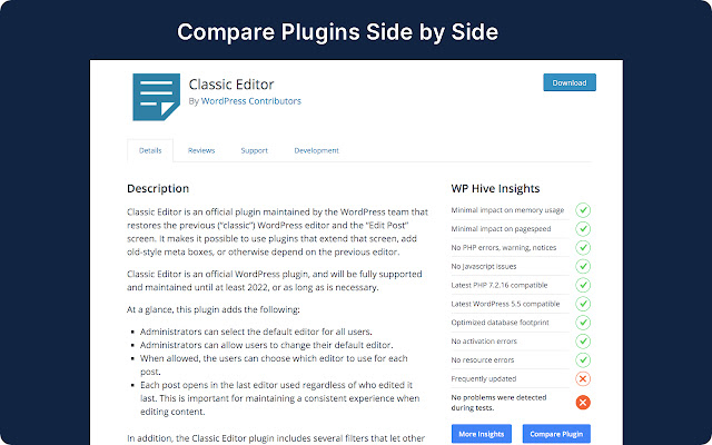 WP Hive | A Better WordPress Plugin Repo的使用截图[3]