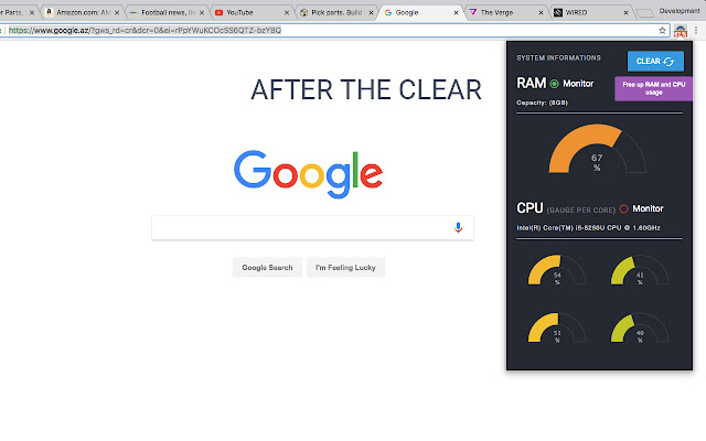Monitor and Clean system's CPU / RAM usage的使用截图[3]