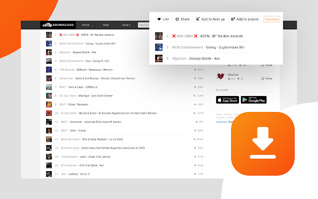 Music downloader for SoundCloud™的使用截图[1]
