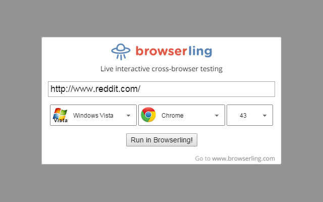 Browserling - Cross-browser testing的使用截图[1]