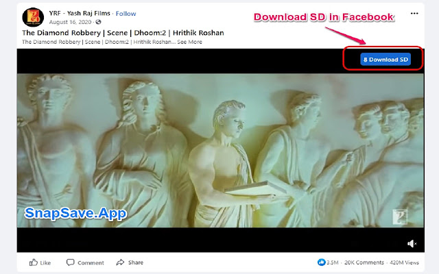 #1 FB Video Downloader HD+ (SnapSave)的使用截图[3]