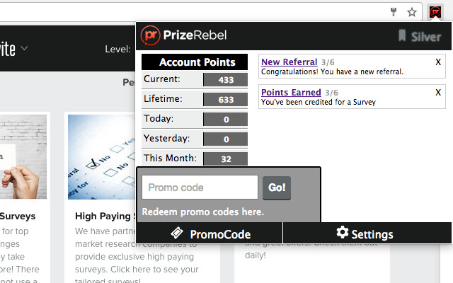 PrizeRebel - Online Paid Surveys for Money的使用截图[2]
