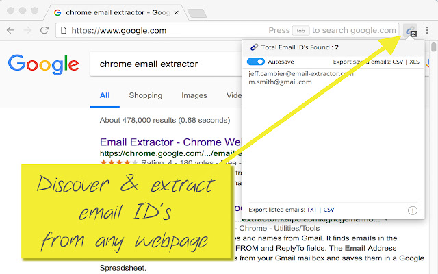 Email Extractor的使用截图[1]