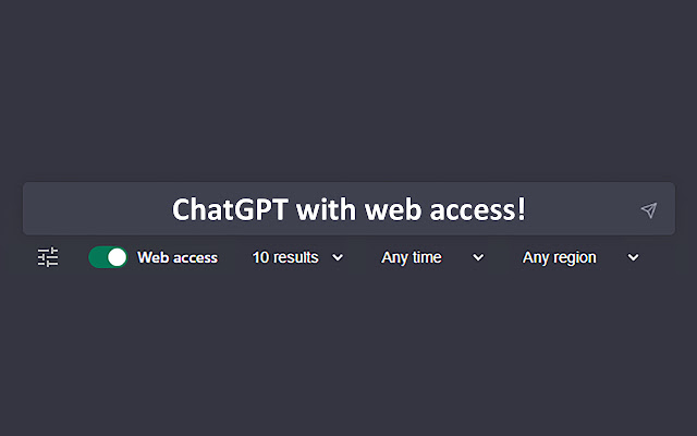 WebChatGPT：可访问互联网的 ChatGPT的使用截图[1]