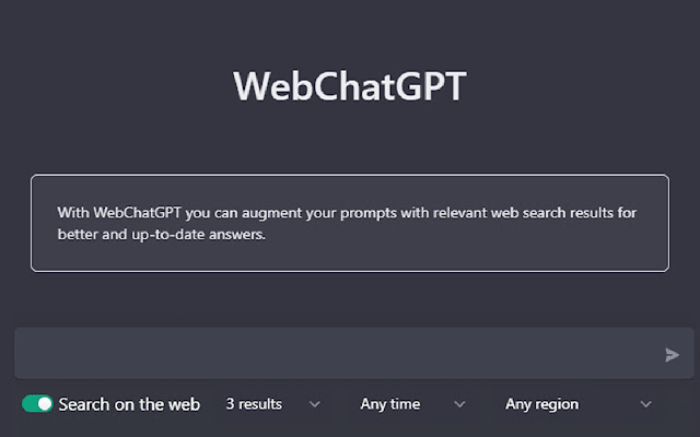 WebChatGPT：可访问互联网的 ChatGPT的使用截图[4]