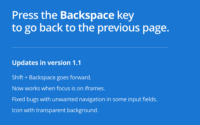 Backspace to go Back的使用截图[1]